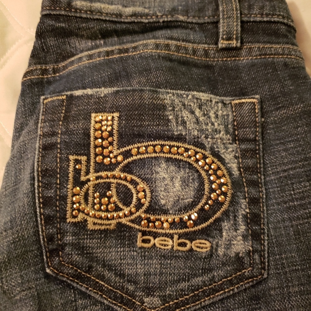 Bebe low rise skinny jeans